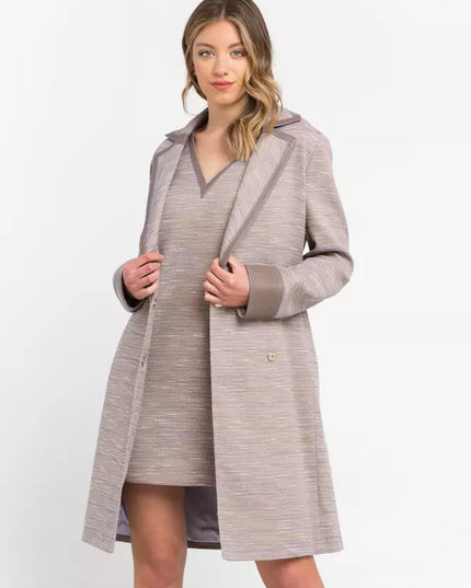 Trussardi Beige Cotton Women Coat