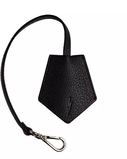 Neil Barrett Black Leather Men's Keychain