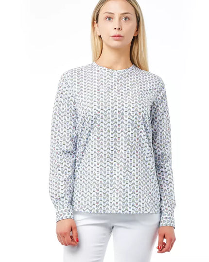 Bagutta White Cotton Women Blouse