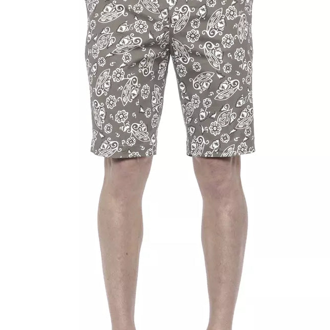 PT Torino Green Cotton Men's Bermuda Shorts
