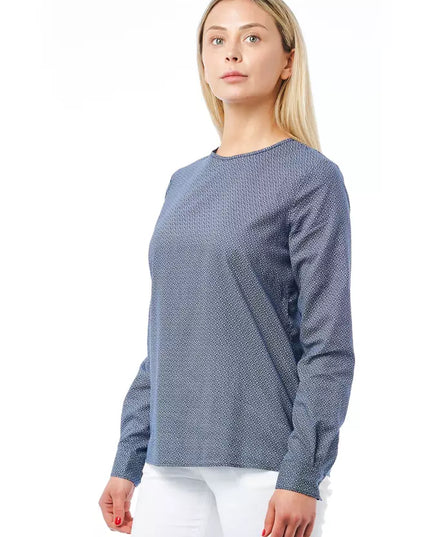 Bagutta Blue Cotton Women Shirt