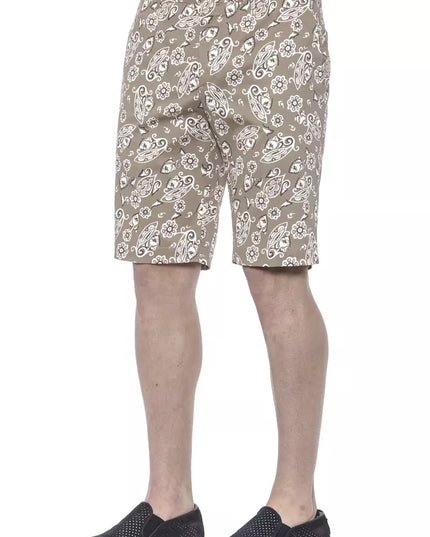 PT Torino Beige Cotton Men Bermuda Short