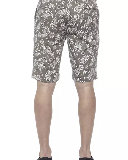 PT Torino Green Cotton Men's Bermuda Shorts