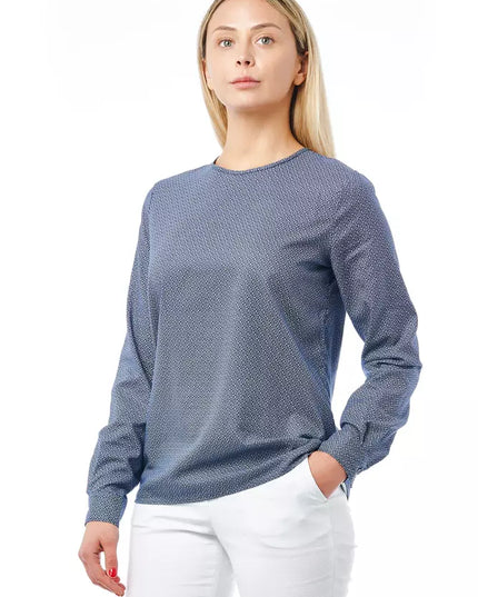 Bagutta Blue Cotton Women Shirt