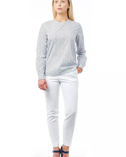 Bagutta White Cotton Women Blouse