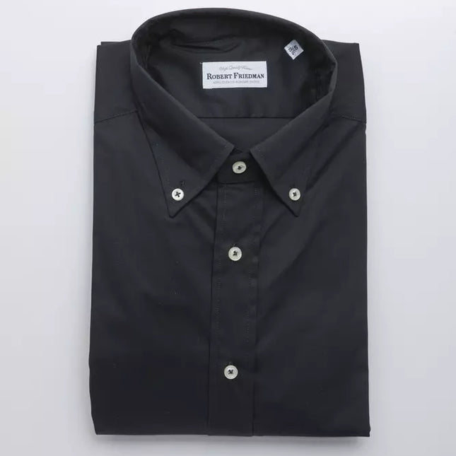 Robert Friedman Black Cotton Men's Shirt