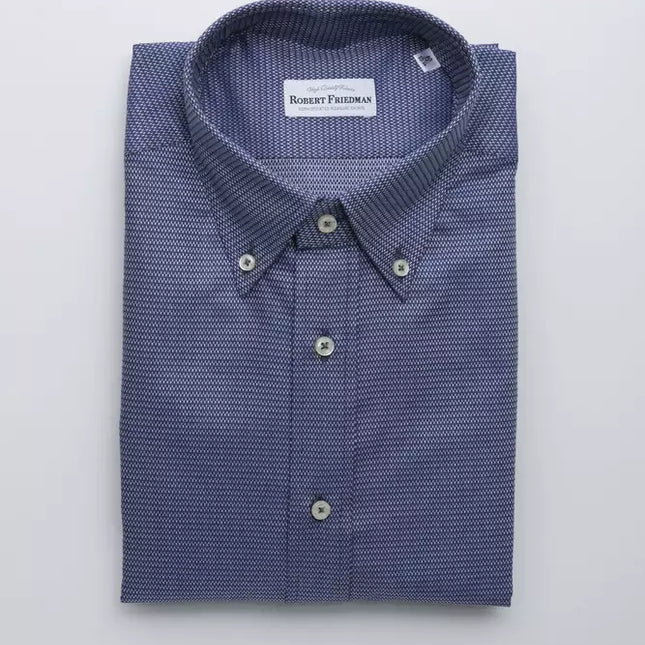 Robert Friedman Blue Cotton Mens Shirt