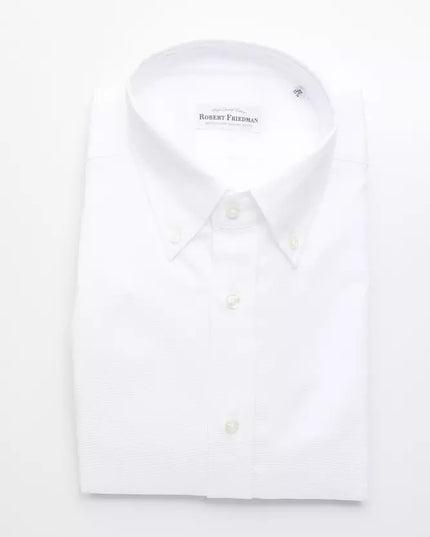 Robert Friedman White Cotton Men's Shirt