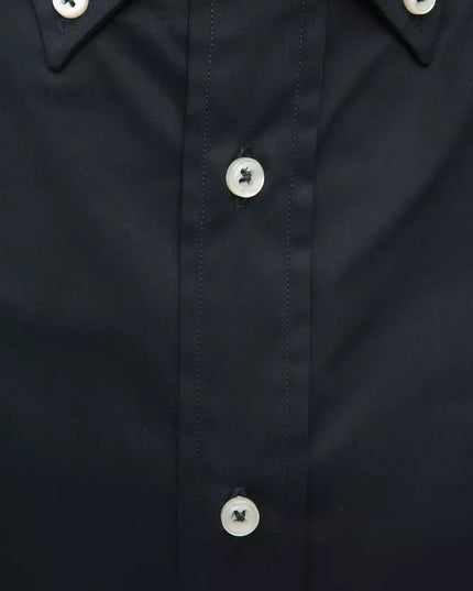 Robert Friedman Black Cotton Men's Shirt