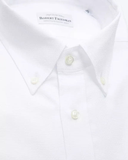 Robert Friedman White Cotton Men's Shirt