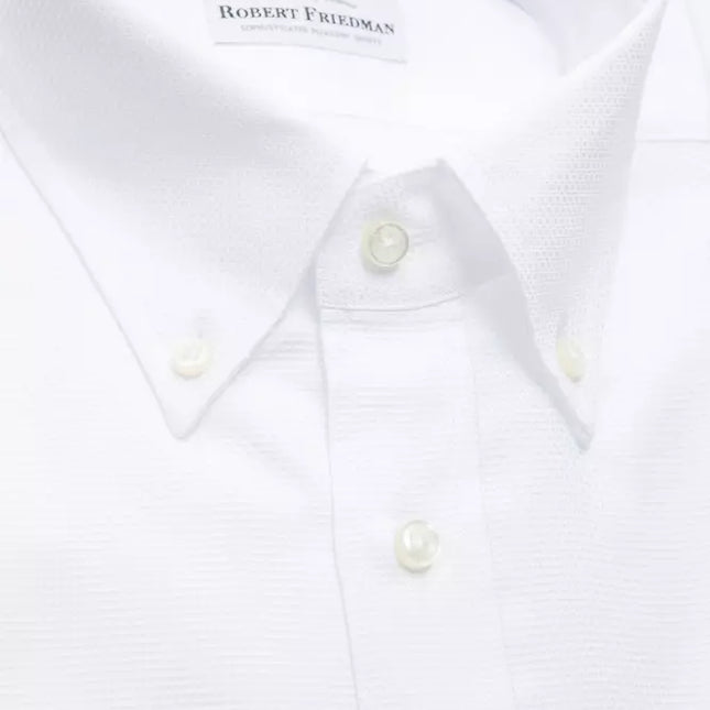 Robert Friedman White Cotton Men's Shirt