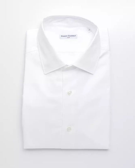 Robert Friedman White Cotton Men's Shirt