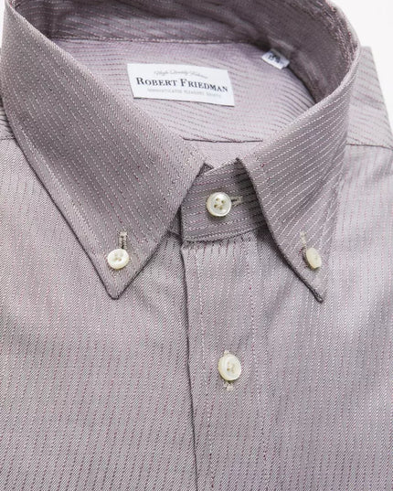 Robert Friedman Beige Cotton Men Shirt