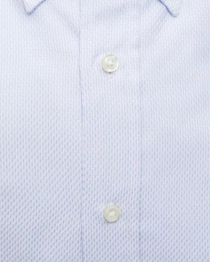 Robert Friedman Light Blue Cotton Men Shirt