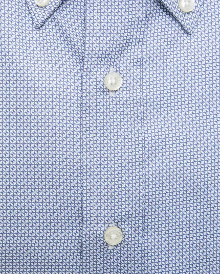 Robert Friedman Light Blue Cotton Men Shirt