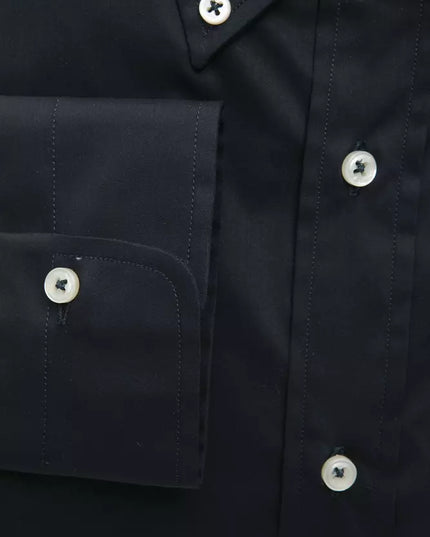 Robert Friedman Black Cotton Men's Shirt