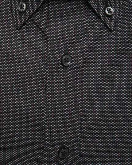 Robert Friedman Black Cotton Men Shirt