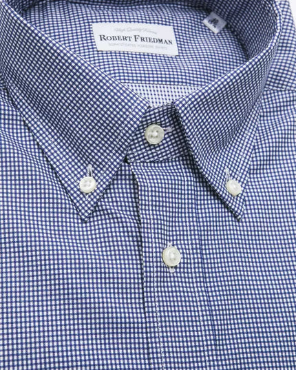 Robert Friedman Blue Cotton Men Shirt
