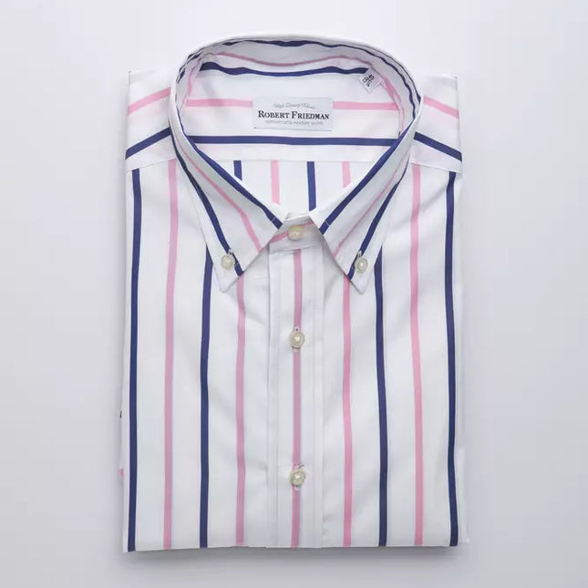 Robert Friedman White Cotton Men Shirt