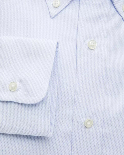 Robert Friedman Light Blue Cotton Men Shirt