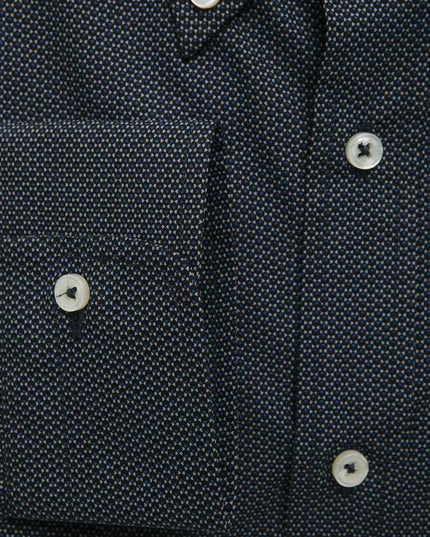 Robert Friedman Black Cotton Men Shirt