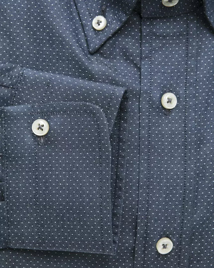 Robert Friedman Blue Cotton Men Shirt