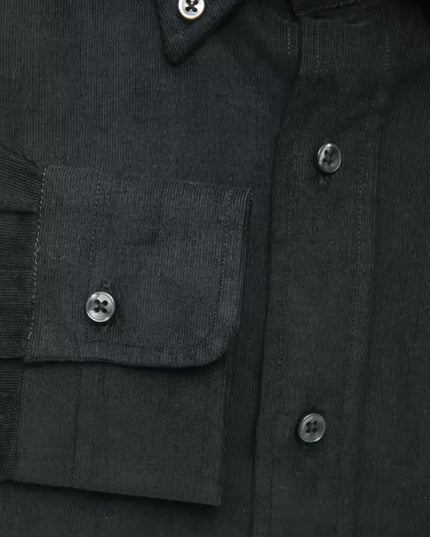 Robert Friedman Black Cotton Men Shirt