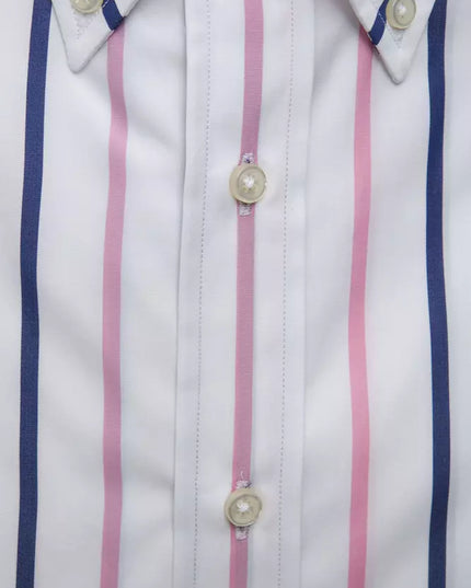 Robert Friedman White Cotton Men Shirt