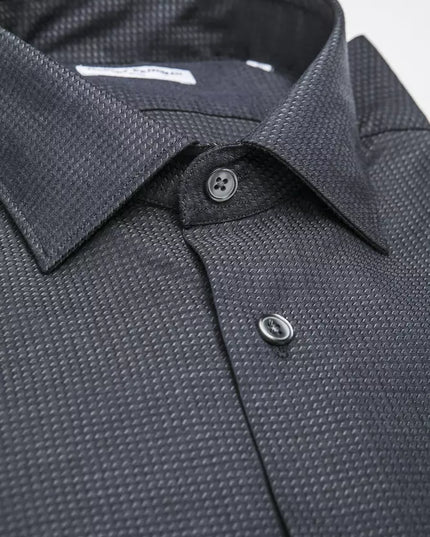 Robert Friedman Black Cotton Men's Shirt