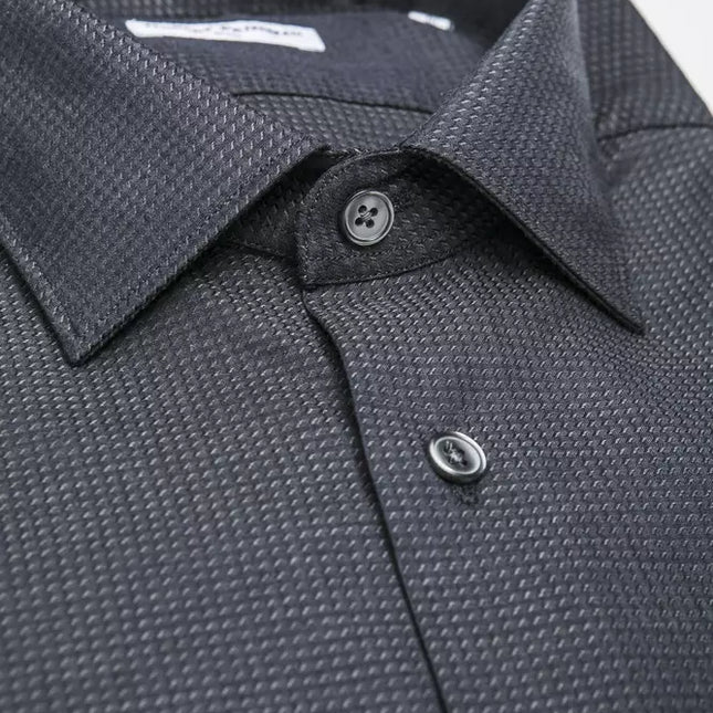 Robert Friedman Black Cotton Men's Shirt