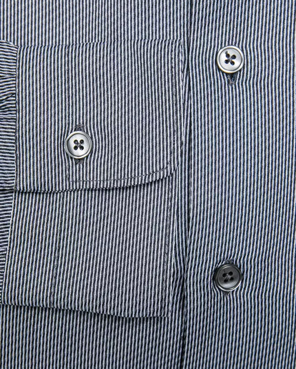 Robert Friedman Blue Cotton Men Shirt
