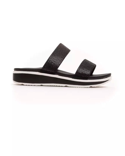 Péché Originel Black Textile Women Sandal