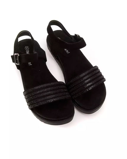 Péché Originel Black Textile Women Sandal
