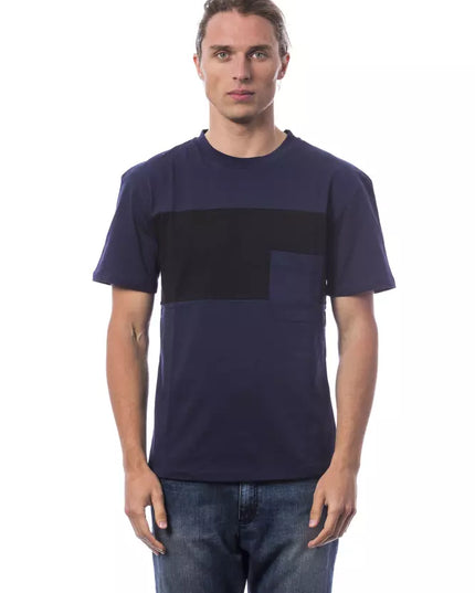 Verri Blue Cotton Men T-Shirt