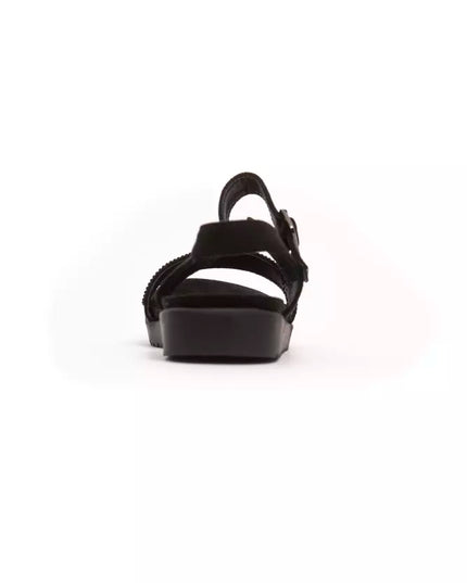 Péché Originel Black Textile Women Sandal