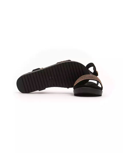 Péché Originel Gold Textile Women Sandal