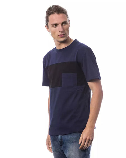 Verri Blue Cotton Men T-Shirt