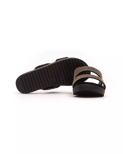 Péché Originel Gold Textile Women Sandal