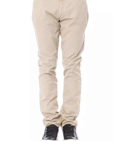 Verri Beige Cotton Men's Chino Pant