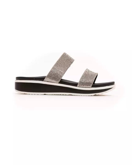 Péché Originel Silver Textile Women Sandal
