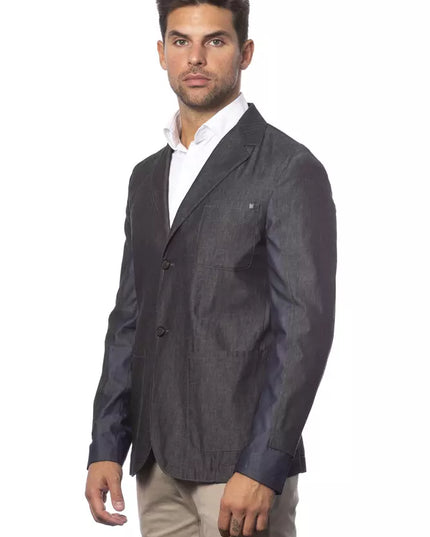 Verri Gray Cotton Men's Blazer