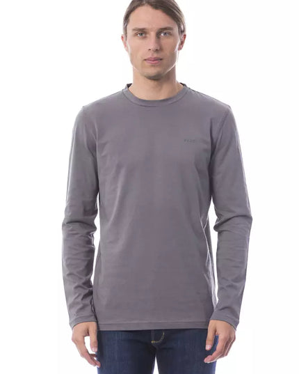 Verri Gray Cotton Men T-Shirt