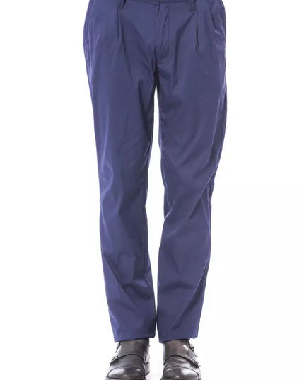Verri Blue Cotton Men's Chino Pant