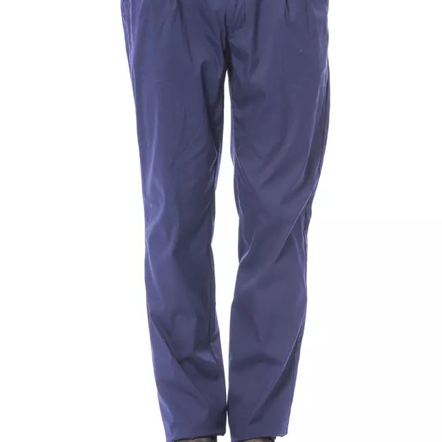Verri Blue Cotton Men's Chino Pant