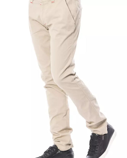Verri Beige Cotton Men's Chino Pant