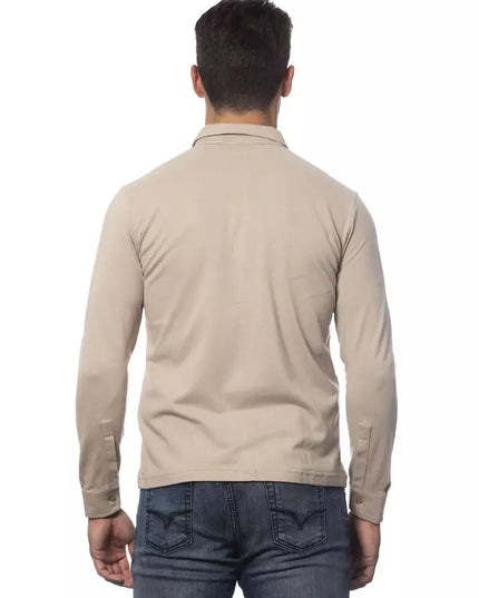 Verri Beige Cotton Men Shirt