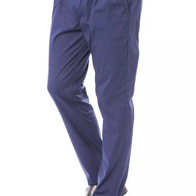 Verri Blue Cotton Men's Chino Pant