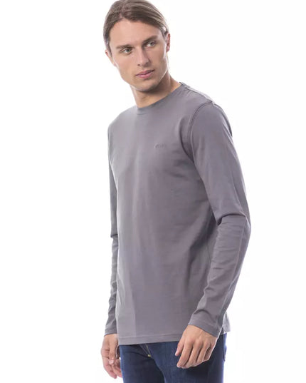 Verri Gray Cotton Men T-Shirt