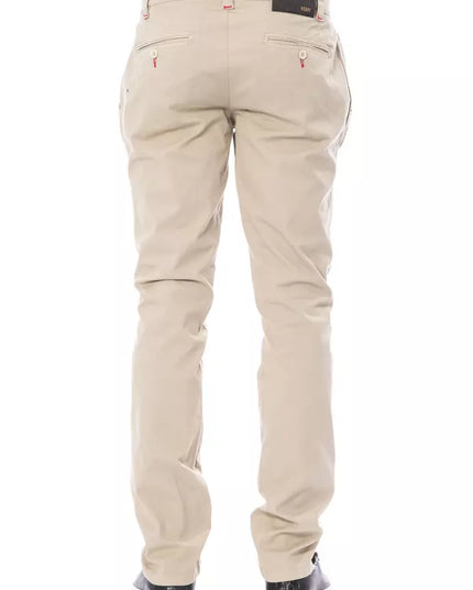 Verri Beige Cotton Men's Chino Pant