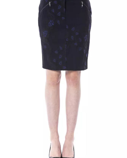 BYBLOS Blue Cotton Women Skirt